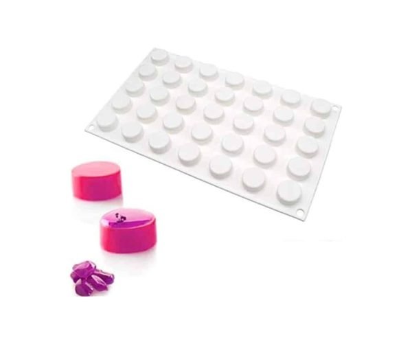 35 Cavity Round Shape Chocolate, Jelly, Candy Silicone Mould 1pc