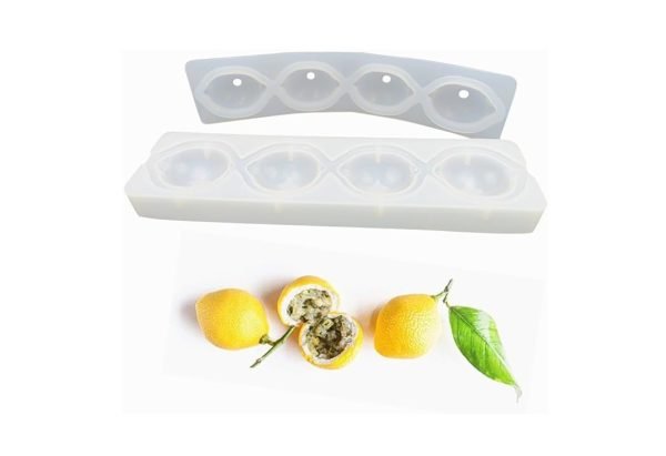 3D Lemon Shaped Mousse Cake, Chocolate, Jelly, Candy Silicone Mould 1pc