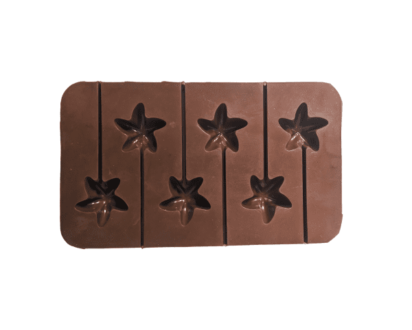 6 Holes Star Shape Lollipop Silicone Mould - Image 2