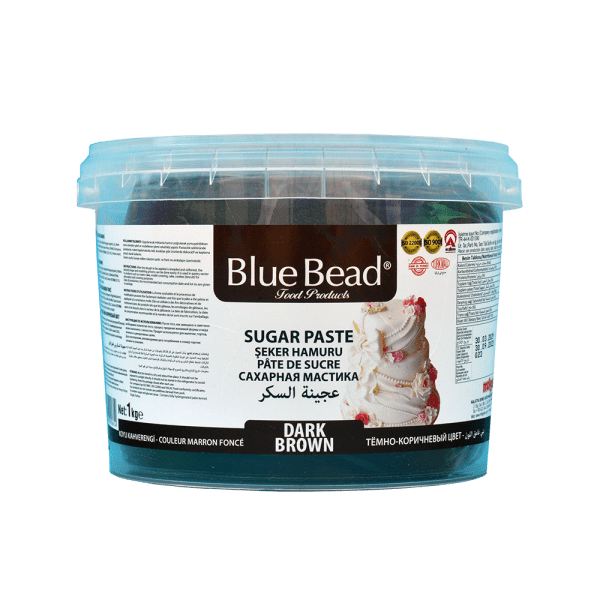 Blue Bead Brown Fondant Sugar Paste 1 Kg