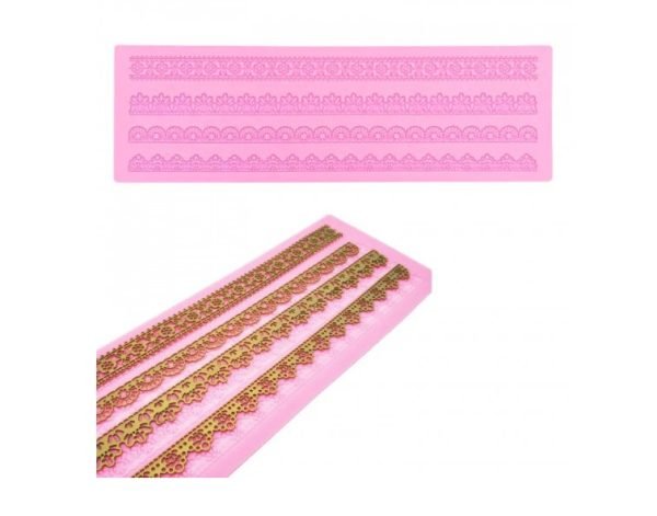 Cake Decorating Lace Mat Silicone Mould Version-9 1pc