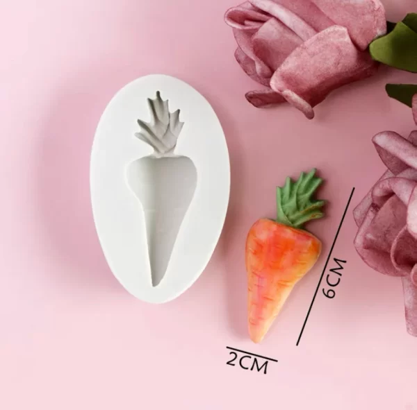 Carrot 3D Shape Silicone Fondant Mould - Image 2