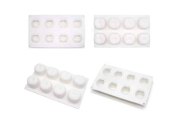 8 Cavity Cherry Shaped Mousse Cake,Chocolate, Jelly, Candy Silicone Mould 1pc - Image 2