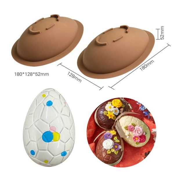 Easter Large Cracked Egg Shaped Chocolate Silicone Mould - Image 2