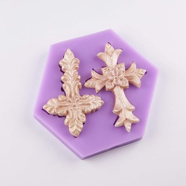 Cross 3D Shape Silicone Fondant Mould - Image 2