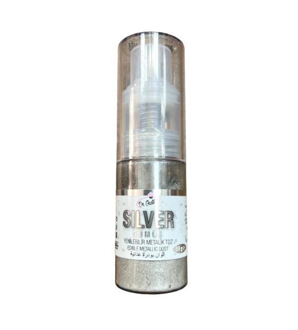 Dr. Gusto Metallic Silver Luster Dust 10g