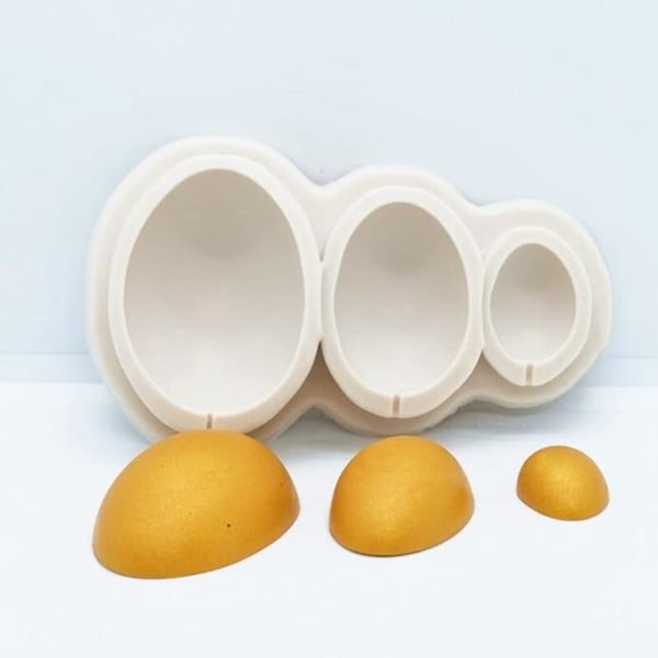 Easter Egg Shaped 3D Shape Silicone Fondant Mould