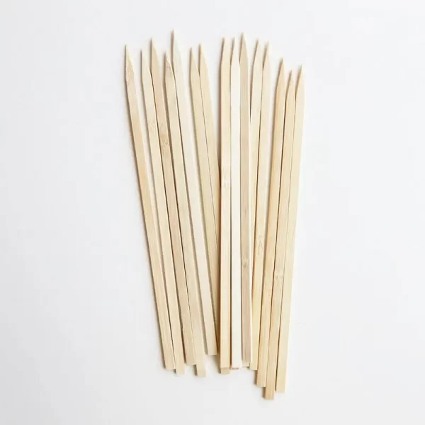 Flat Bamboo Skewers 1cm(W) X 35cm(H) 25pcs