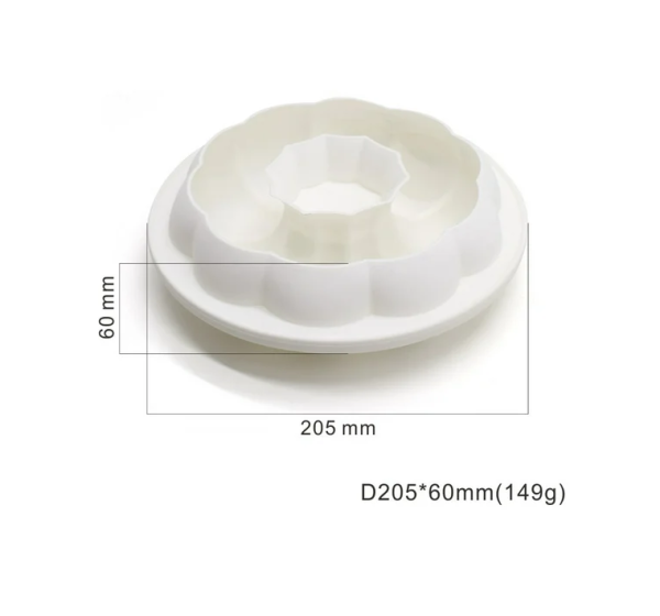 Large Flower Shaped Mousse Cake,Chocolate, Jelly,Candy Silicone Mould 1pc - Image 2