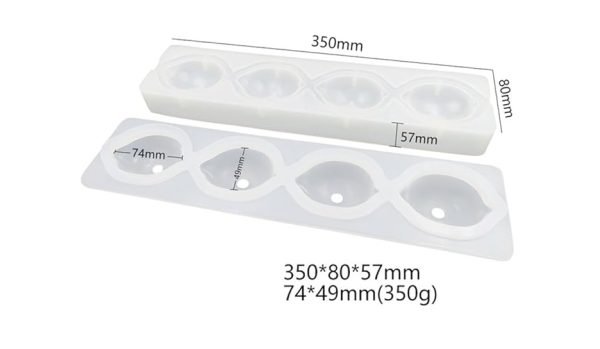 3D Lemon Shaped Mousse Cake, Chocolate, Jelly, Candy Silicone Mould 1pc - Image 2