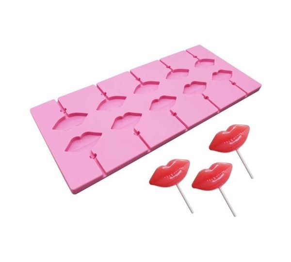 Lips Lollipop 3D Shape Silicone Fondant Mould