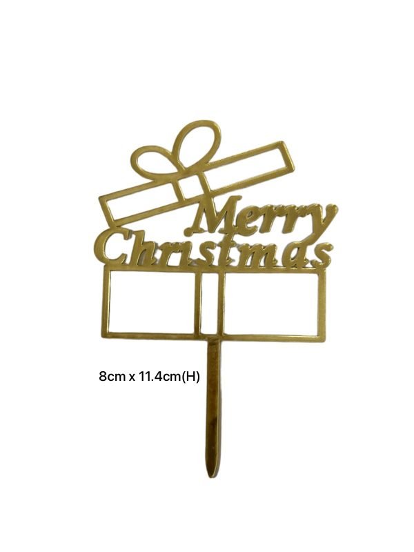Merry Christmas Cake Toppers