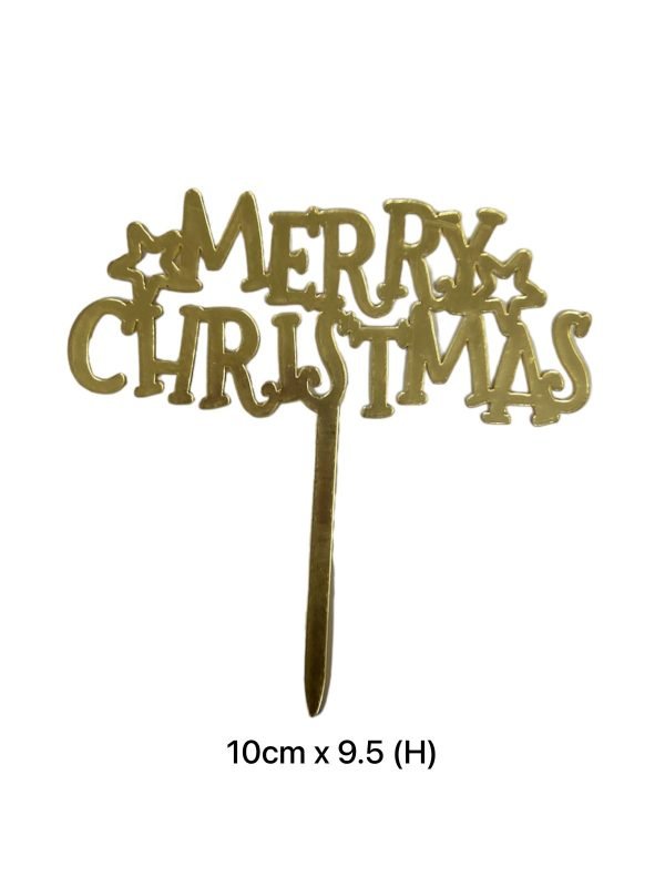 Merry Christmas Cake Toppers