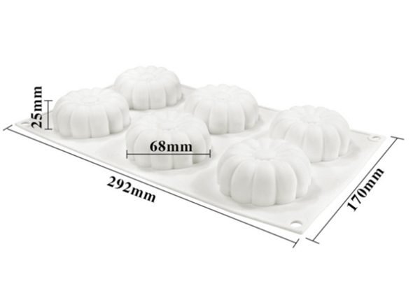 Mini Sunflower Shape Mousse Cake,Chocolate,Jelly,Candy Silicone Fondant Mould - Image 2