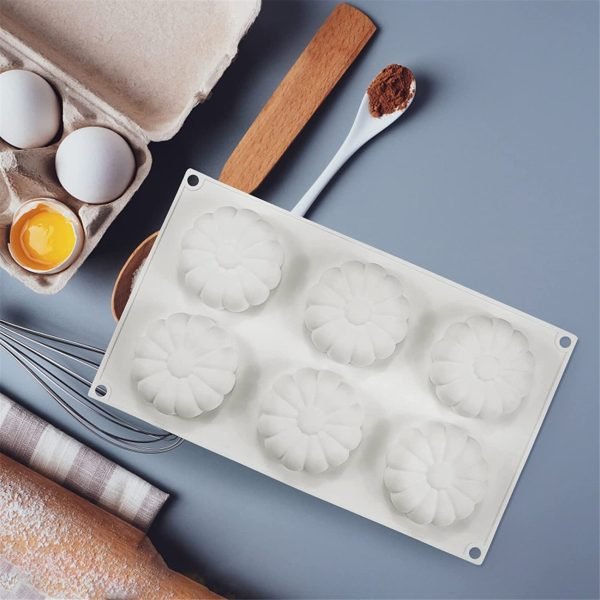 Mini Sunflower Shape Mousse Cake,Chocolate,Jelly,Candy Silicone Fondant Mould