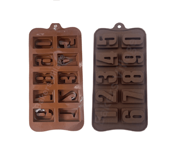Numeric Chocolate Silicone Mould