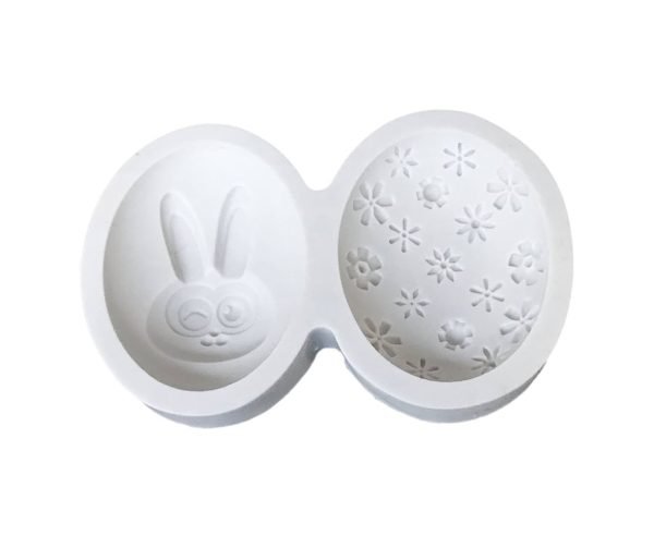 Easter Rabbit Bunny Egg Shaped 3D Shape Silicone Fondant Mould