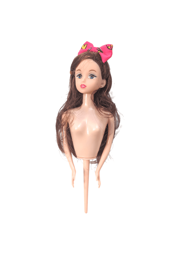 Red Ribbon Bow Doll Cake Toppers