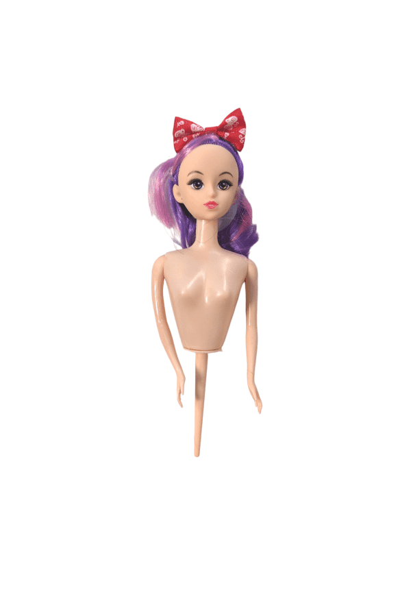 Red Ribbon Bow Doll Cake Toppers