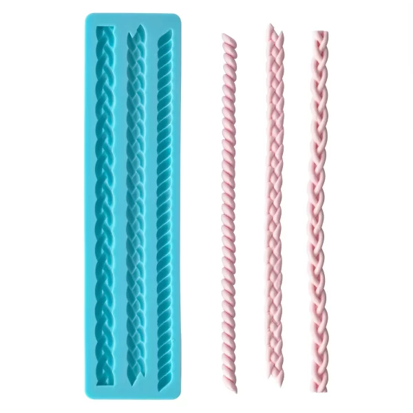 Rope 3D Shape Silicone Fondant Mould