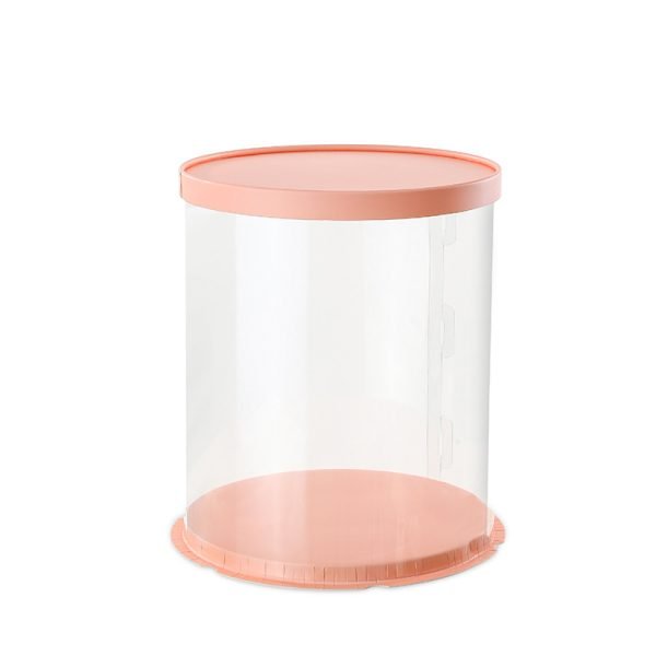 Round Clear Tall Cake Box 26cm X 26cm x 36cm