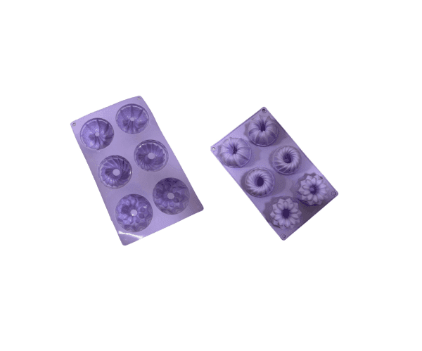 6 Cavities Flower Shape Silicone Doughnut Mold