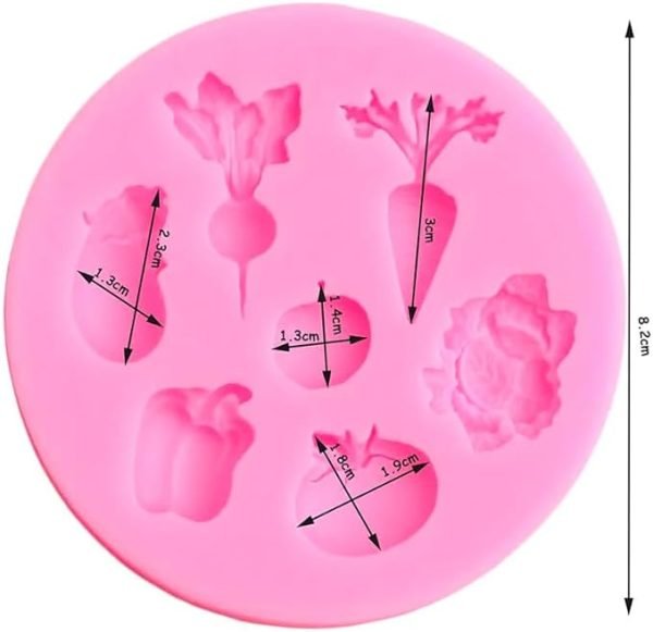 Vegetables 3D Shape Silicone Fondant Mould3 - Image 2