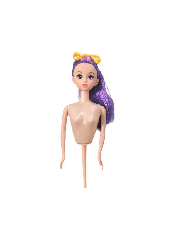 Yellow Ribbon Bow Doll Cake Toppers