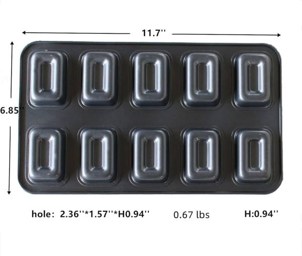 10 Cup Brownie Baking Tray - Image 2