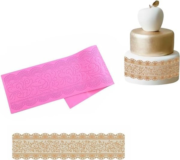 Cake Decorating Lace Mat Silicone Mould Version-11  1pc - Image 3