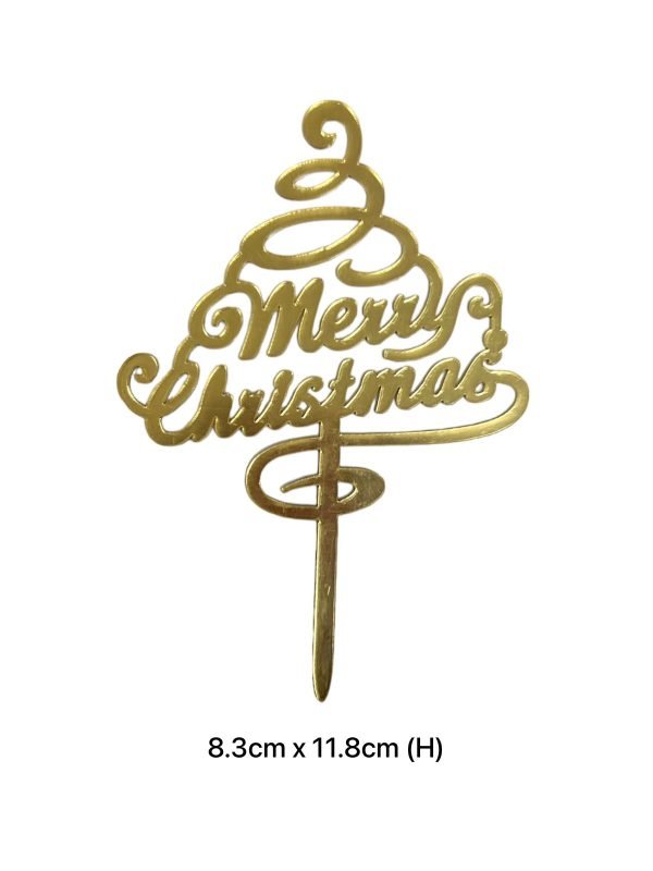 Merry Christmas Cake Toppers