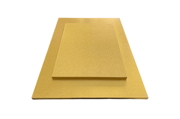 MDF Rectangular Gold Cake Drums - Image 2