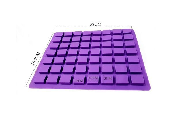 56-Cavities Mini Rectangle Shaped Silicone Mould