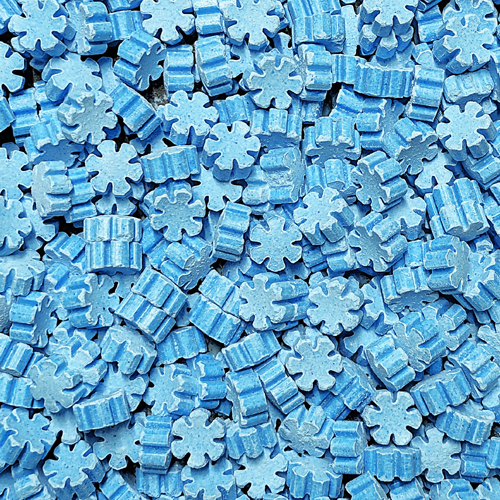 Blue Colour Snowflake Sprinkles