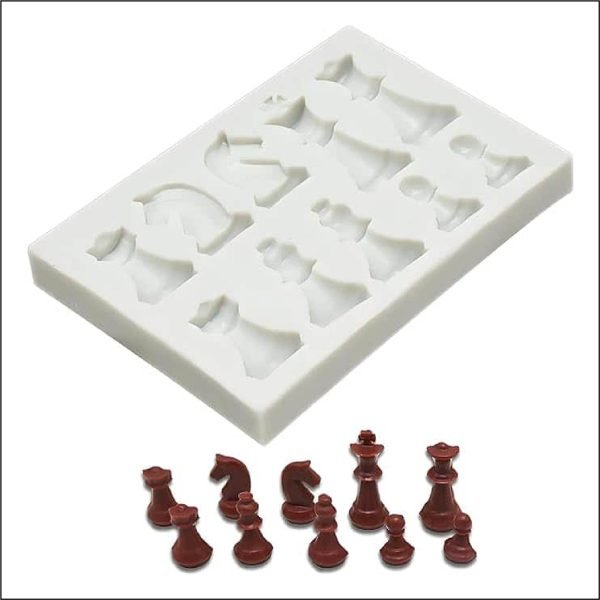 Chess-Piece-Theme-Silicone-Fondant-Mould