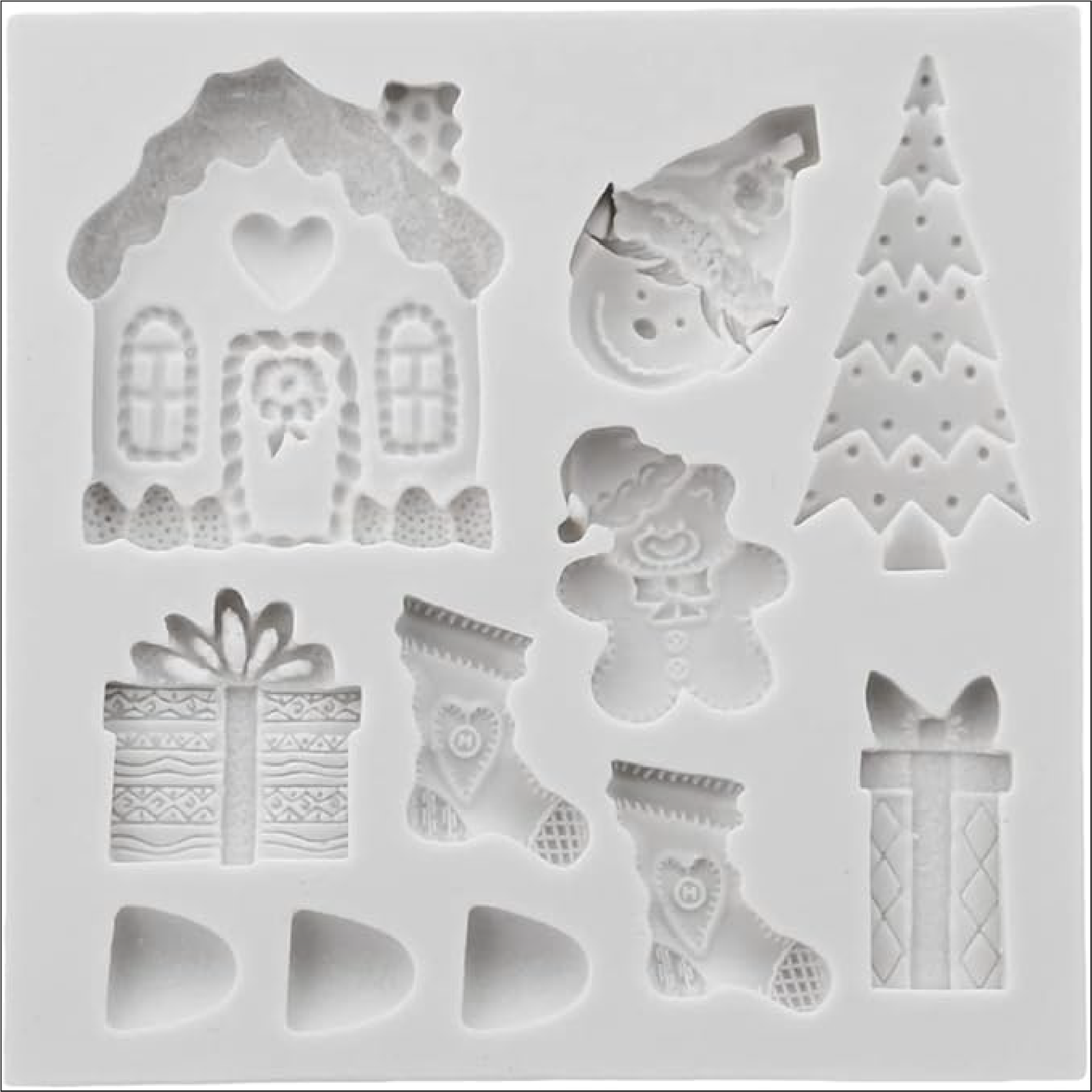 Christmas Eve Special 3D Shape Silicone Fondant Mould