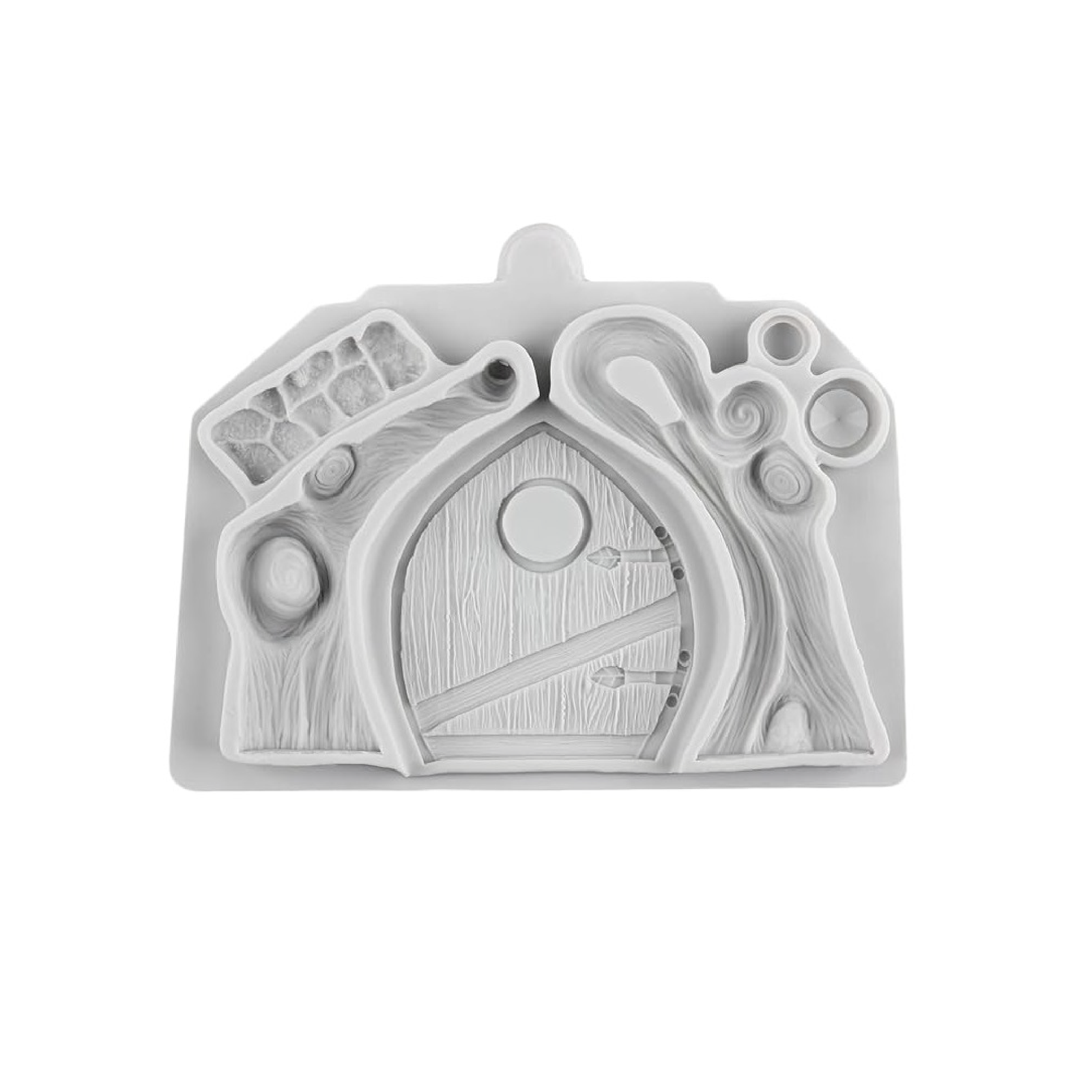 Christmas Fairytale Tree HousE 3D Shape Silicone Fondant Mould