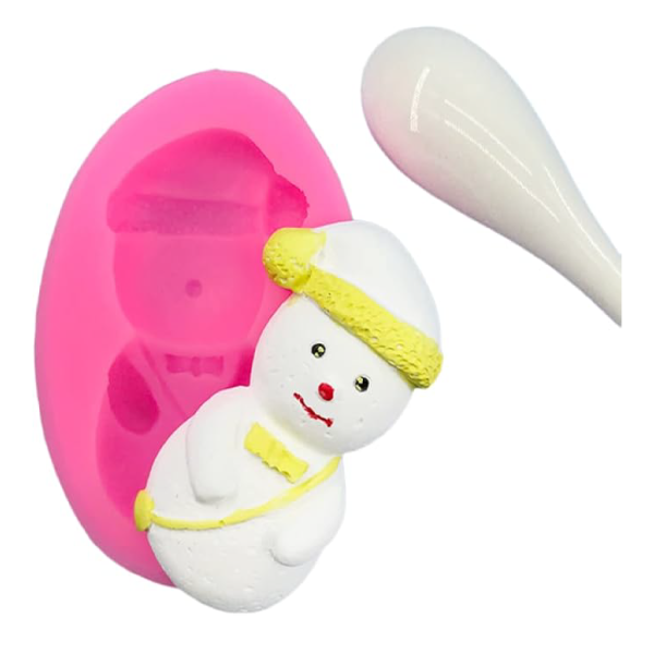 Christmas Snowman 3D Shape Silicone Fondant Mould