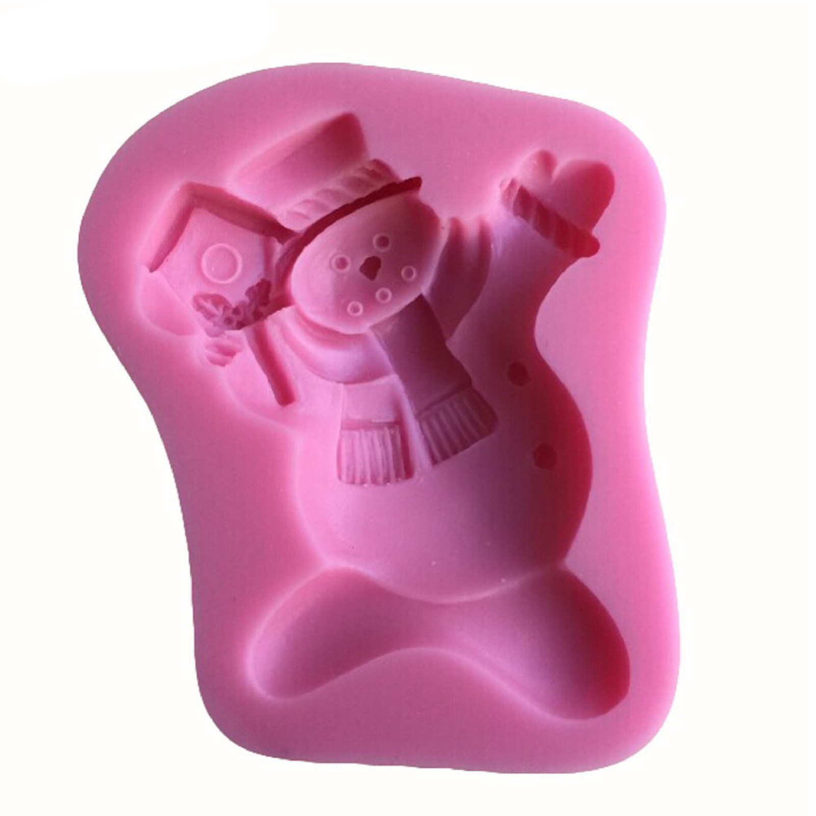 Christmas-Snowman-Silicne-Fondat-Mould