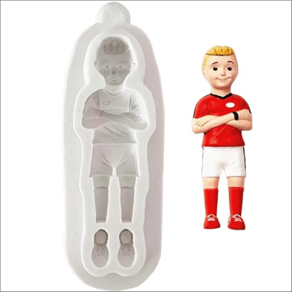 Footbaal-player-silicone-fondant-Mould-