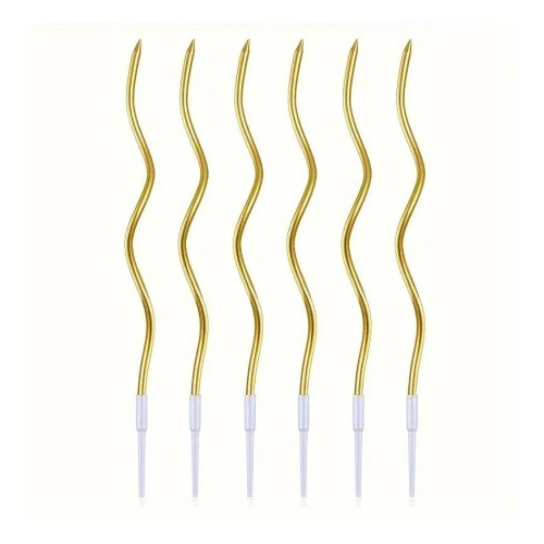Gold Colour Soiral Candel