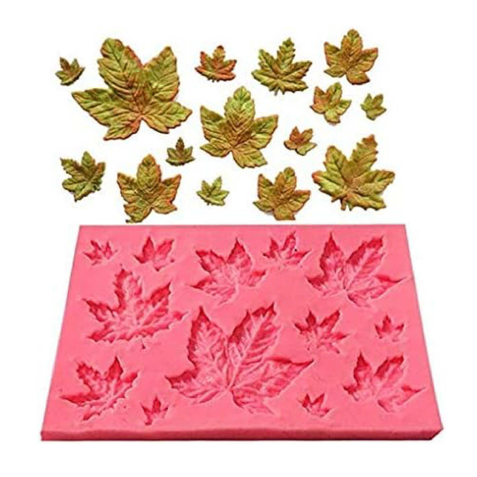 Maple Leaves 3D Shape Silicone Fondant Moulds