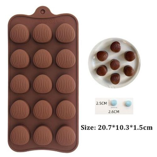 Nut shaped silicone mould