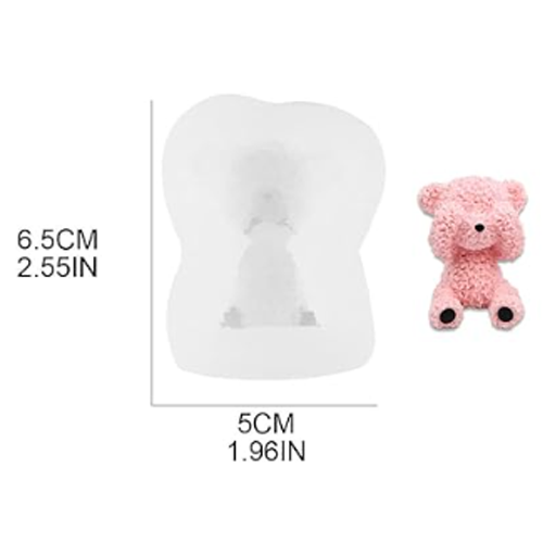 Teddy shape silicone mould