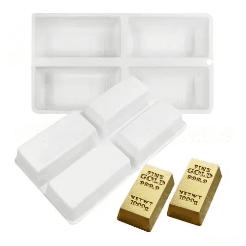 Gold Block Shape silicone mould