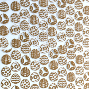 Chocolate Transfer Sheet A3 Brown Colour Easter Egg Design