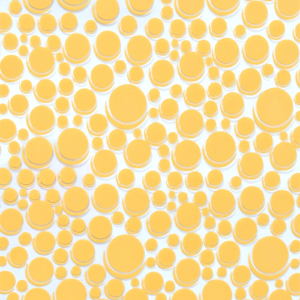 Chocolate Transfer Sheet A3 Yellow Colour Round Design