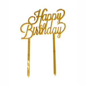 Happy Birthday Acrylic Cake Topper