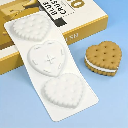 Heart shape cookie silicon Mould