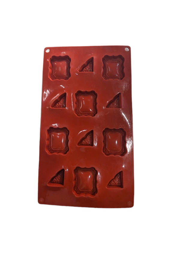 12 Cavity Frame Shaped Silicone Mould - Image 2